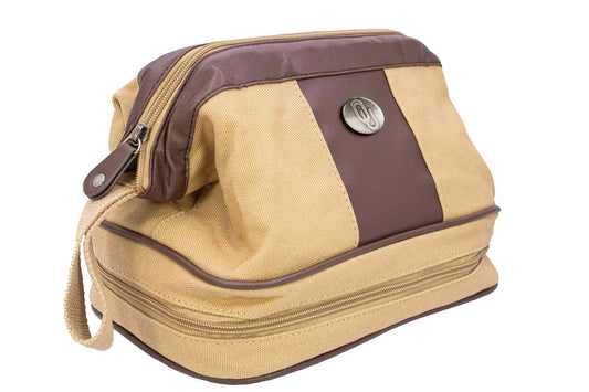 Cotton Boll Canvas Toiletry Bag
