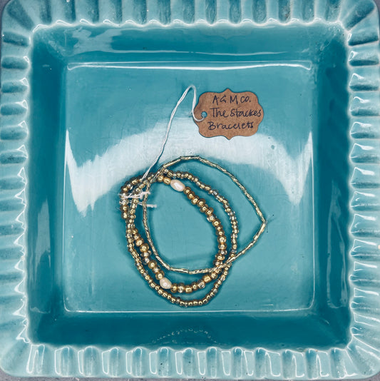 "The Stackes" BB Seed Bracelets