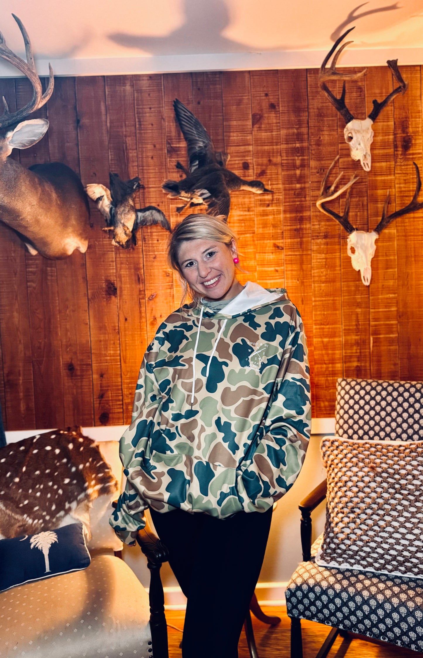 Old School Camo Hooded Sweatshirt