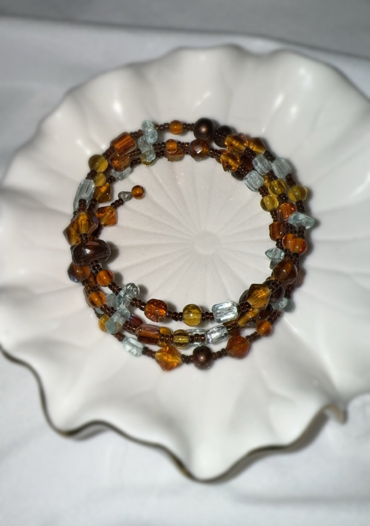 Sand and Salt Wrap Beaded Bracelet