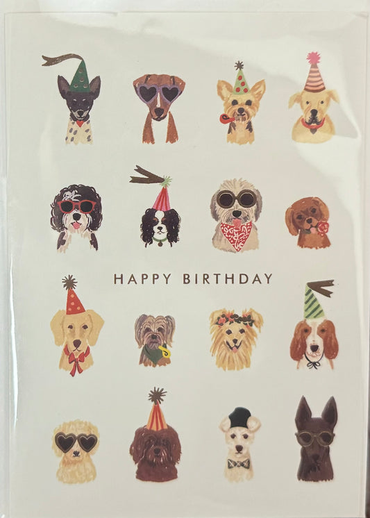 Dogs Pawty - Birthday Card Stationery