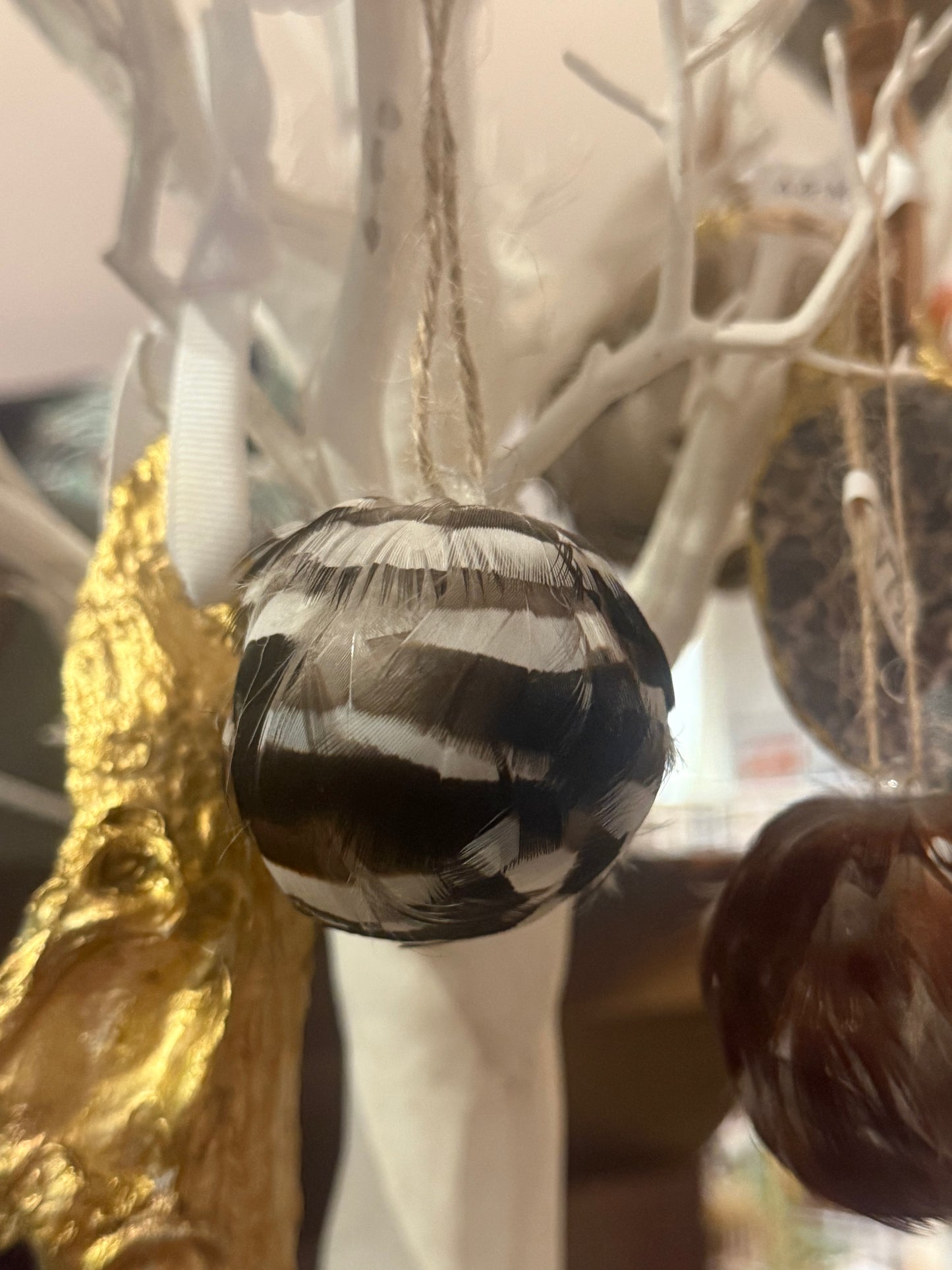 Wood Duck Feather Ornaments