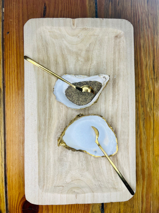 Oyster Shell Salt and Pepper Cellar