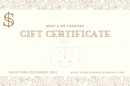 Andy & Me Co. Gift Card