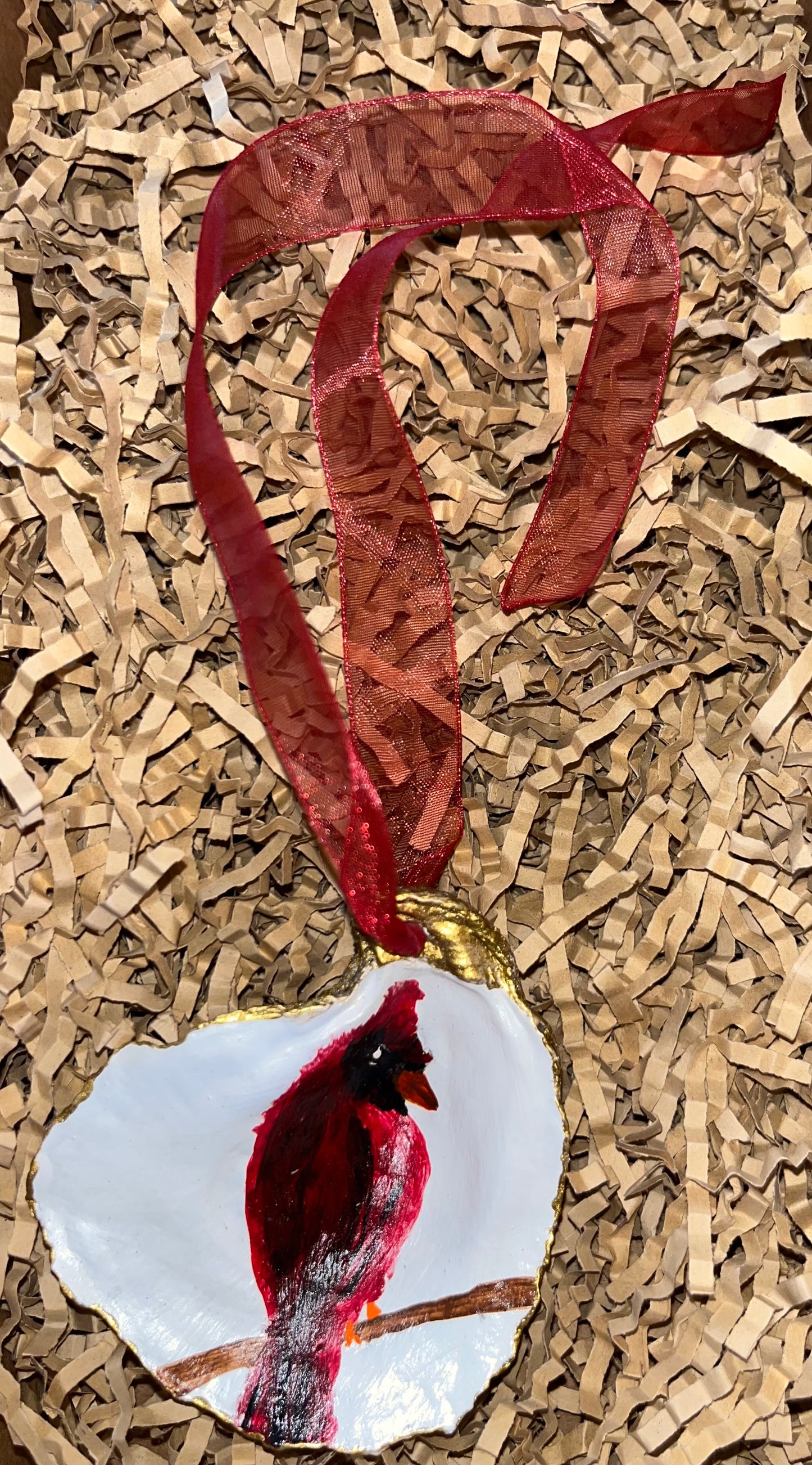 Handcrafted Oyster Shell Ornament