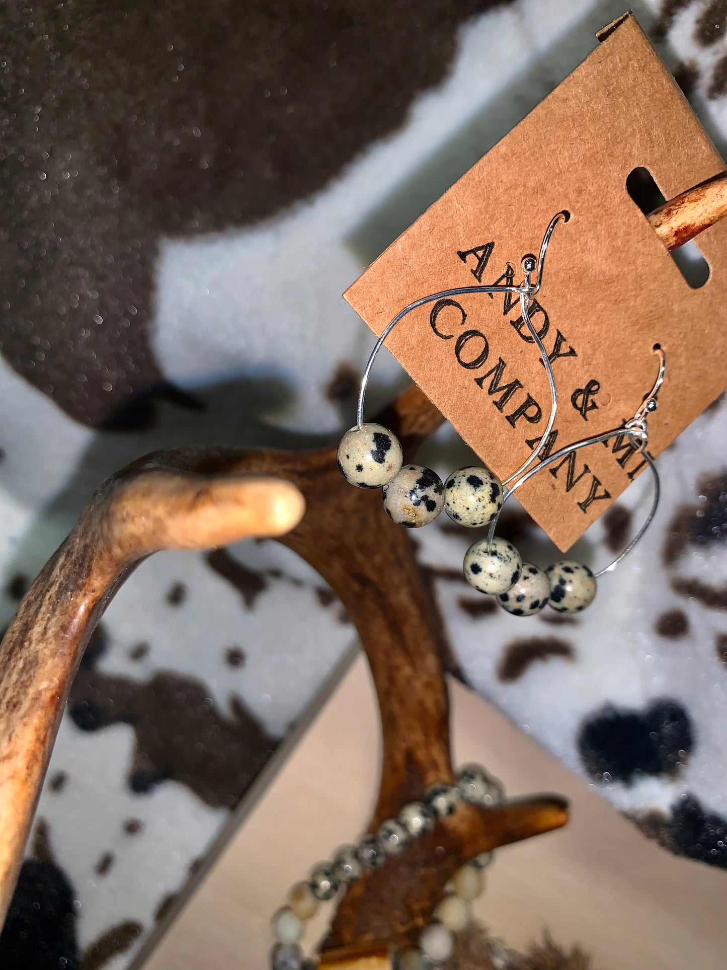 "Calling the Cattle Home" Hoop Earrings