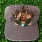 Turquoise Trail Feathered Hat