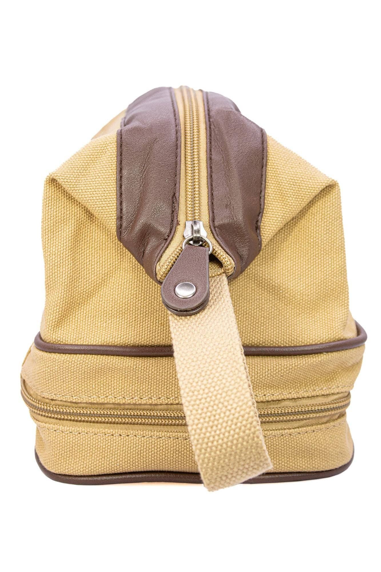 Cotton Boll Canvas Toiletry Bag