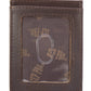 Mallard Men's Magnetic Front Pocket Old School Camo Leather Wallet.