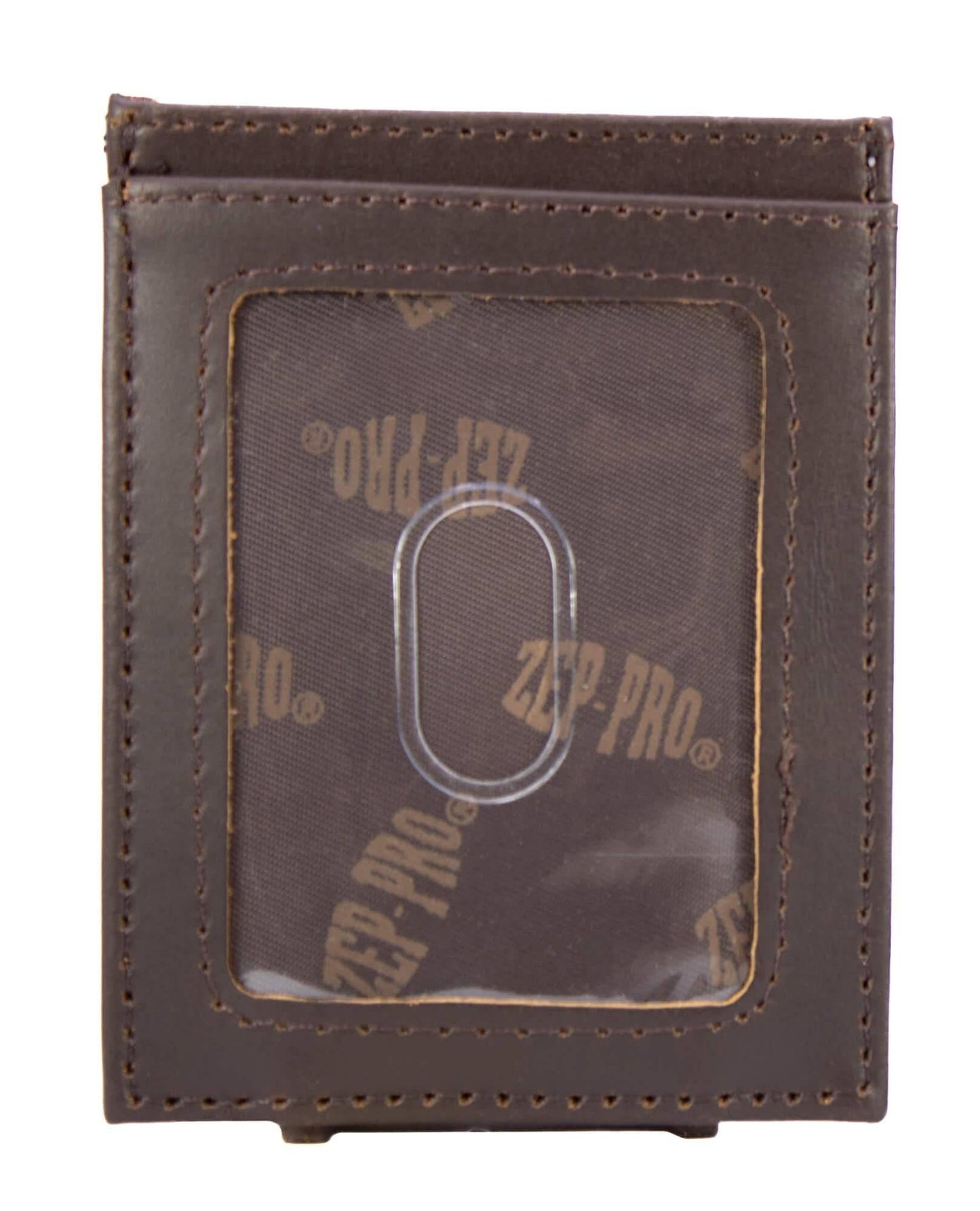 Mallard Men's Magnetic Front Pocket Old School Camo Leather Wallet.