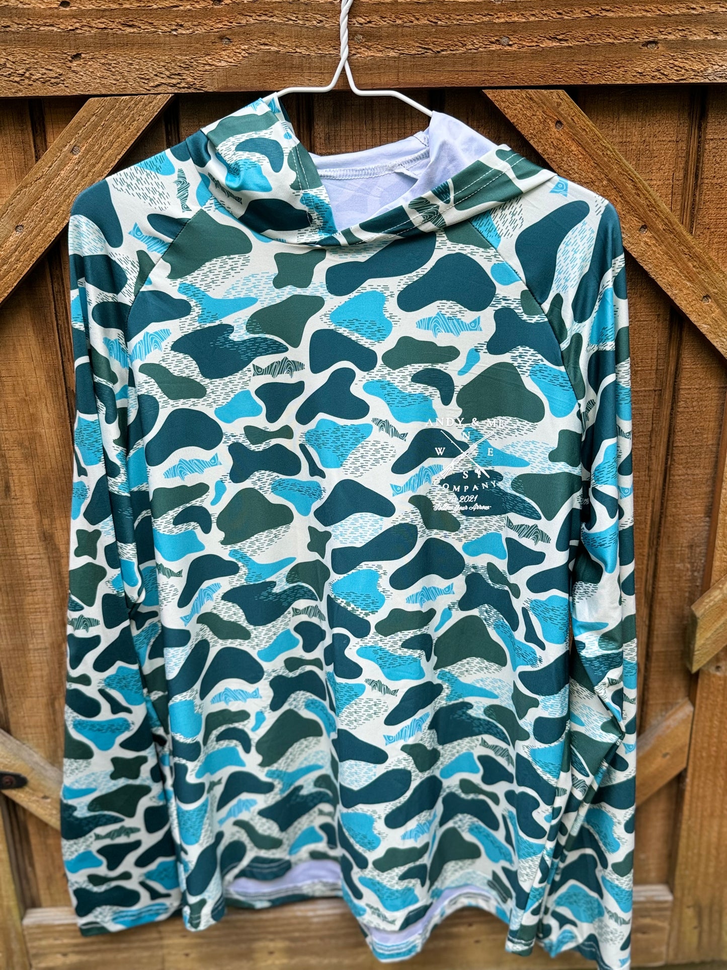 "Under the Sea" UPF Hooded Long Sleeve Fishing Shirt