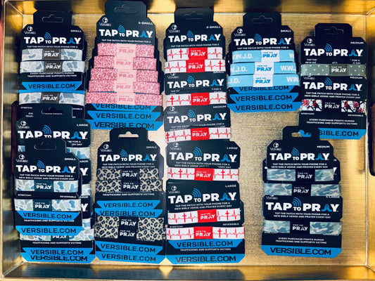 Versible TAP TO PRAY Wristbands