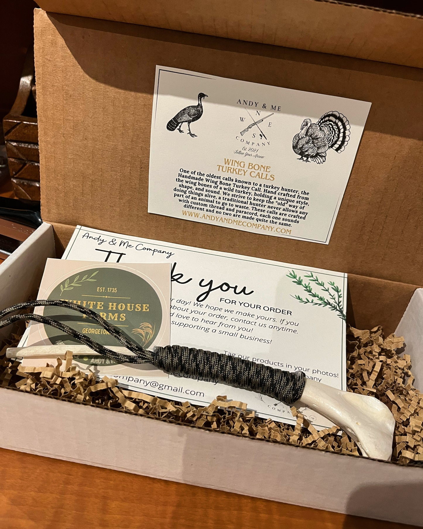 Handmade Wing Bone Turkey Call