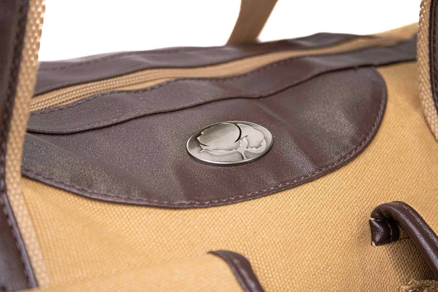 Cotton Boll Canvas Weekender Bag