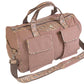 Shot Shell Brown Waxed Canvas Old School Camo Weekender Bag.