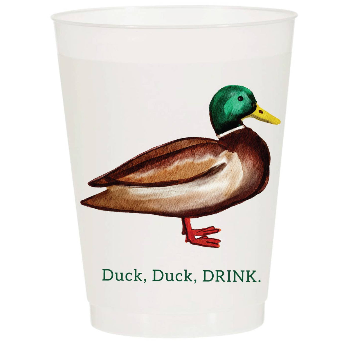 “Duck, Duck, DRINK!” Frosted Cups