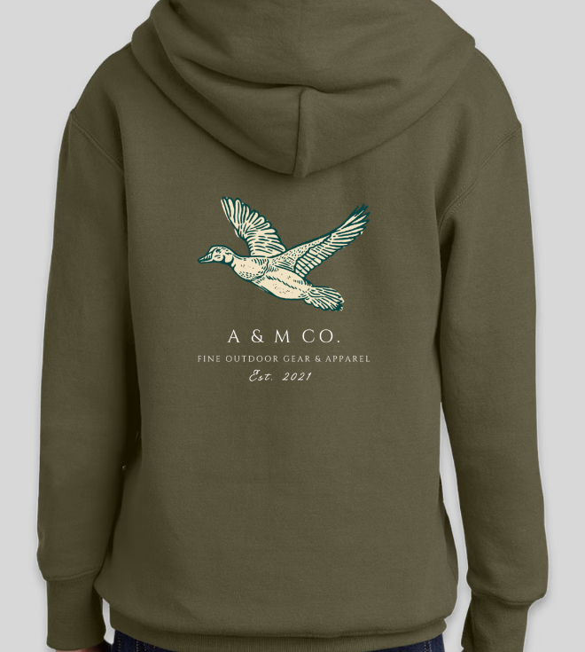 "When Ducks Fly South" Youth Hoodie