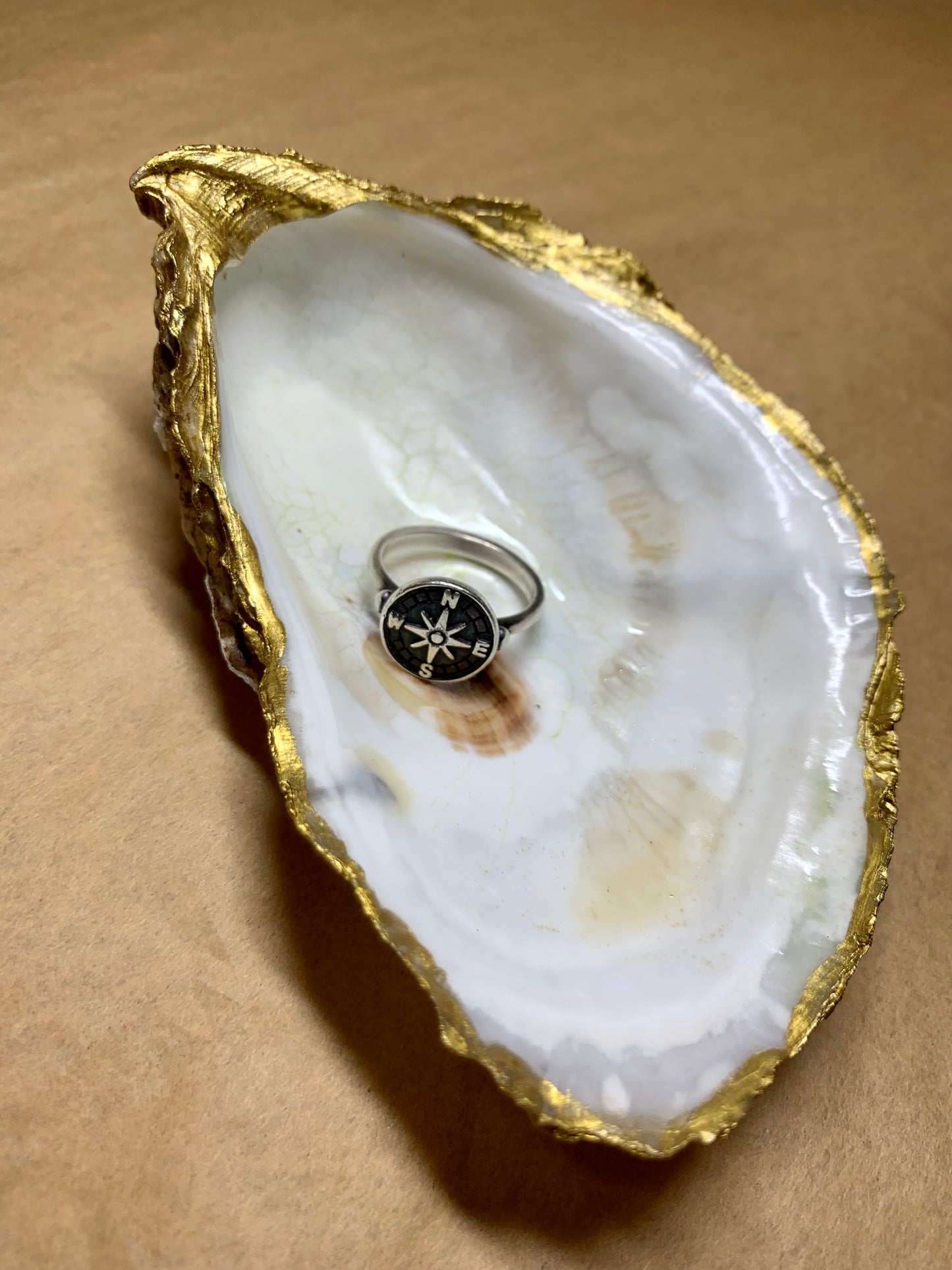 "Keep The Bay" Oyster Shell Jewelry Dish