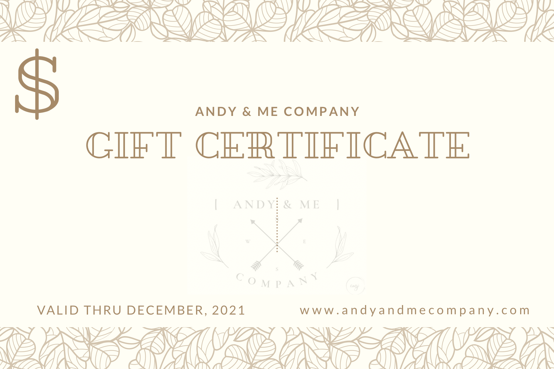Andy & Me Co. Gift Card