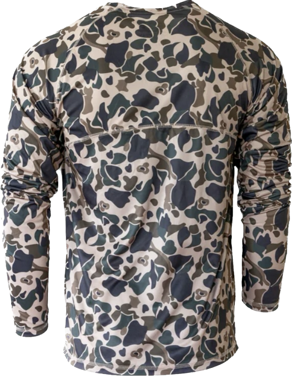 "Fowl Play" Camo Performance Tee Long Sleeve