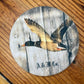 “Rustic Wood Wild Duck” Sandstone Coaster