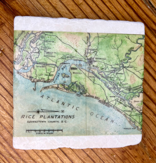 “Low Country” Marble Stone Coasters
