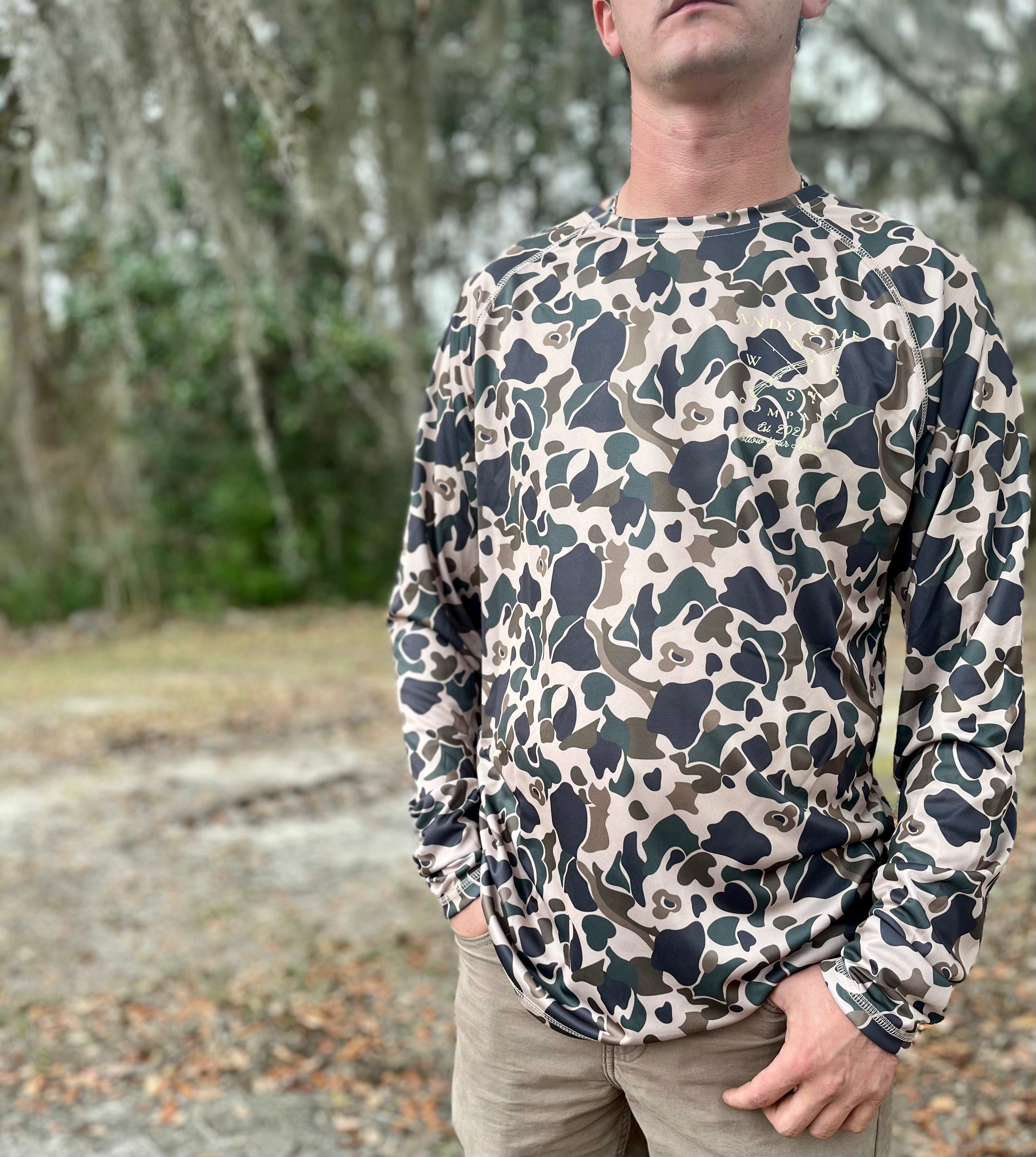 igusa 迷彩193 CAMOUFLAGE 3/4 SLEEVE TOP Camouflage 3/4 sleeve top